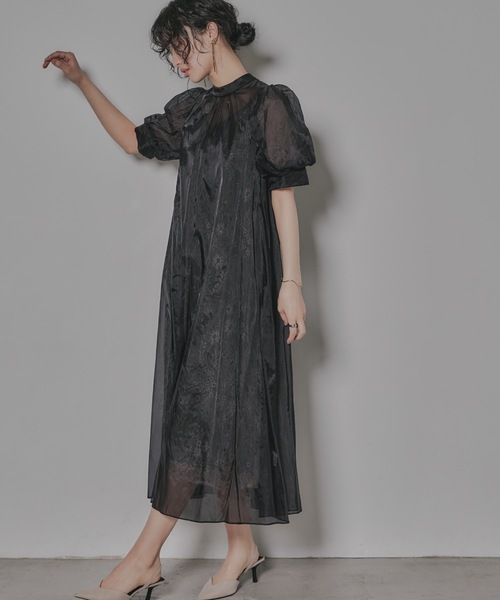 niana（ニアナ） ドレス 「着丈が選べる」Aラインオーガンジーレース