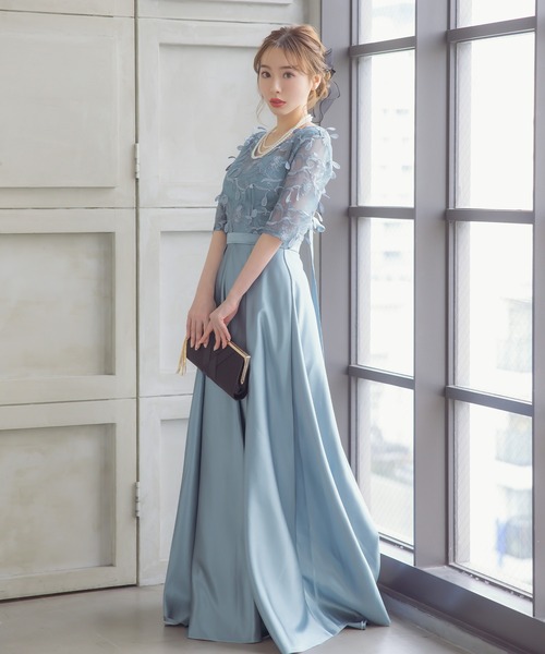 Retica（レティカ） ドレス パーティードレス 二次会 Aライン フラワー