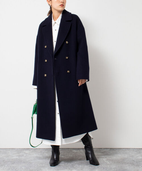 ENFOLD ノーカラー チェスターコート 36新品未使用 ENFOLD ノーカラー