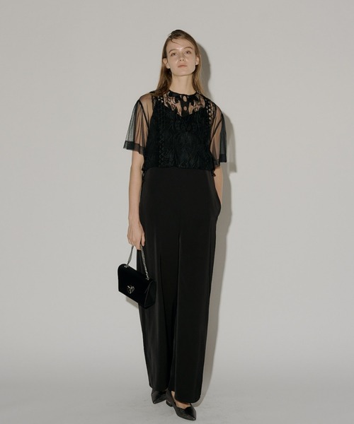 LE'RURE パンツドレス Jacquard lace pants dress : ZOZOTOWN Yahoo!店