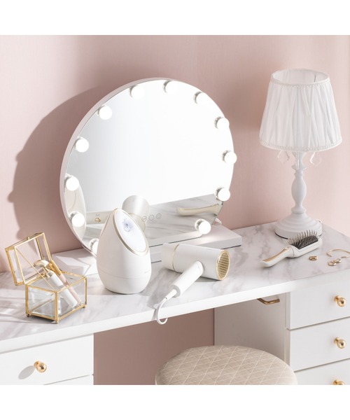 Francfranc ブリエ ハリウッドミラー ラウンド 正規品 ドレッサー