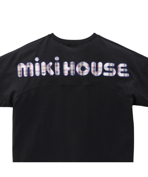 MIKI HOUSE（ミキハウス） tシャツ ミキハウスチェックバックロゴ半袖