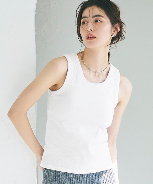 CDL TOKYO タンクトップ ホワイト 2025 カットオフ ノースリーブ CDL