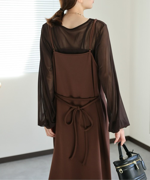 sakishimatokyo ワンピース シアーブラウス キャミワンピースSET