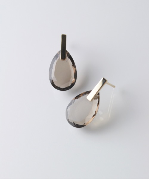 anq.（アンク） ピアス 「anq.」K10・ペアシェイプバースタッドピアス