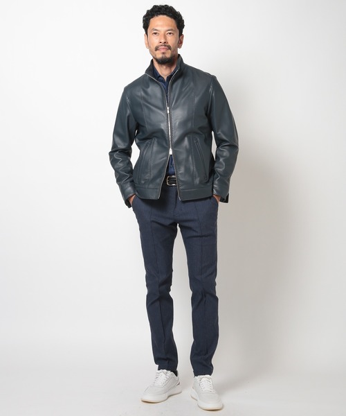 MEN'S BIGI（メンズビギ） 革ジャン ライダース クロームタンニング