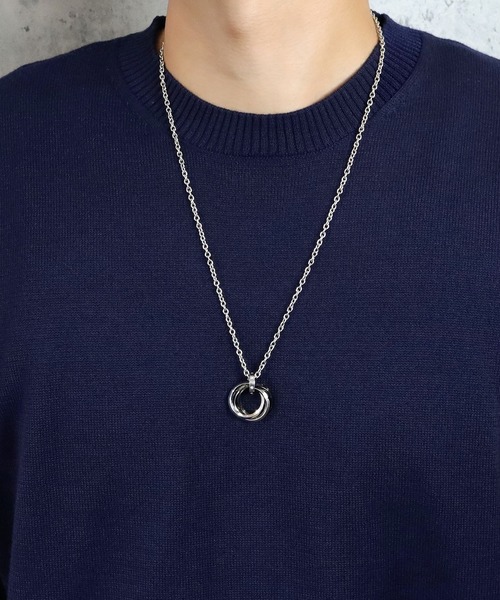 SBG by 7JEWELRY ネックレス SBG 3連リングネックレス メンズ