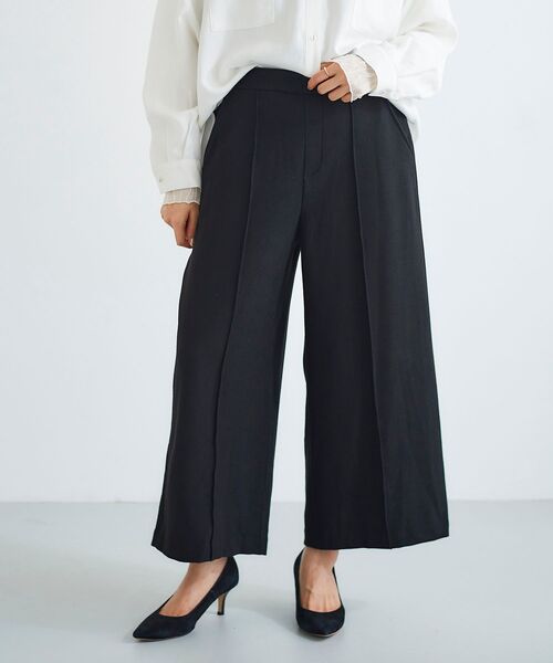 le.coeur blanc（ルクールブラン） パンツ ツイードライクワイド