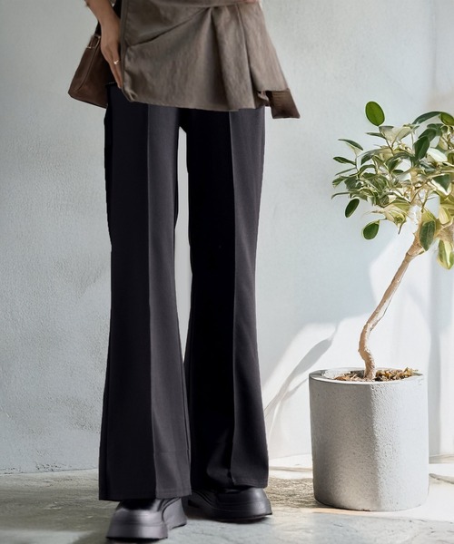 6 スラックス パンツ 「6(ROKU)」コットンレーヨン タックパンツ 26SS