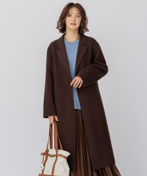 23区（ニジュウサンク） コート チェスターコート ウールリバー ロング