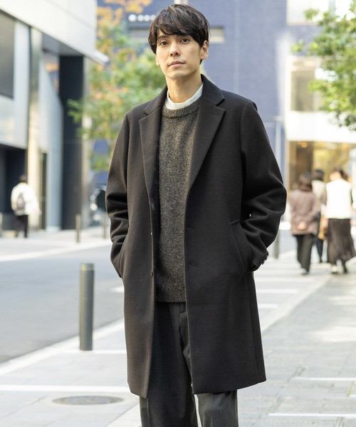 BEAUTY＆YOUTH UNITED ARROWS チェスターコート S ブラック メンズ