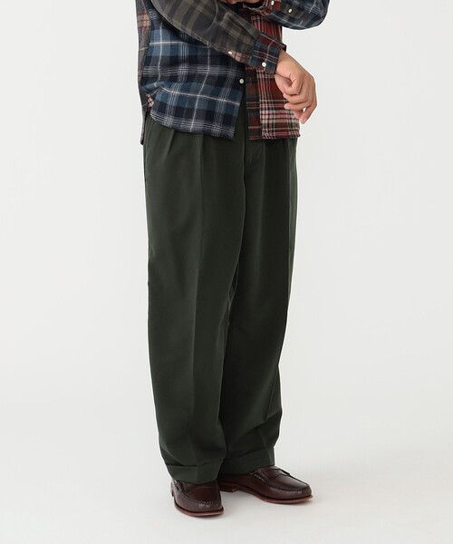 BEAMS+（ビームスプラス） チノパン 2 Pleats Trousers PE Twill