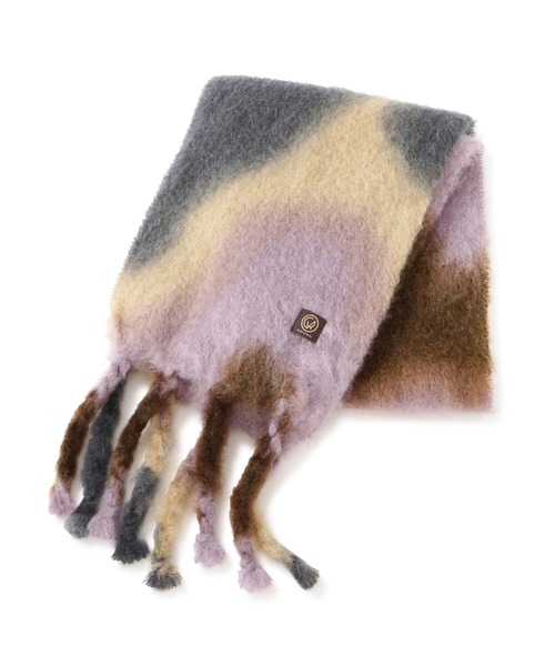 MANTAS EZCASY モヘアマフラー 千鳥柄 タグ付き未使用品 マンタス