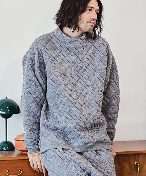 CAMBIO（カンビオ） トレーナー スウェット msw1341-幾何模様キルト