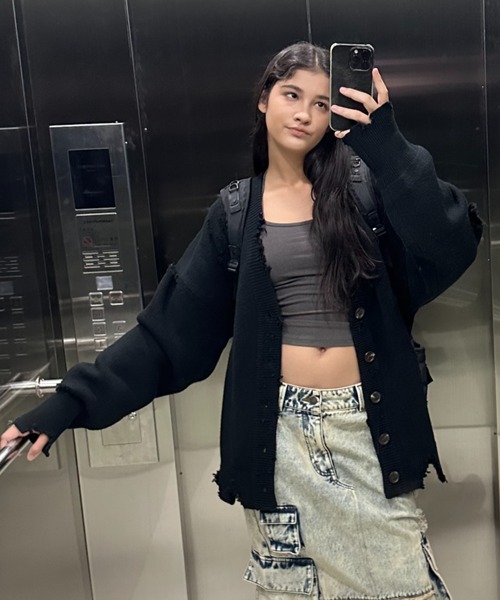 MASONPRINCE カーディガン 「日本別注」クレイジーダメージ