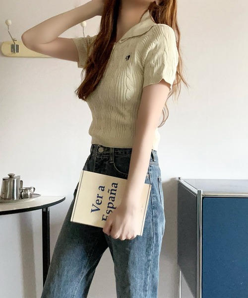 ROOP TOKYO ポロシャツ ポロ KNIT POLO / ニットポロシャツ レディース