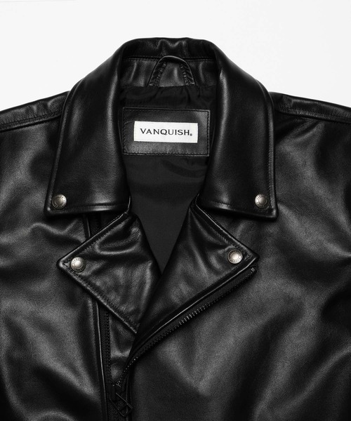 VANQUISH（ヴァンキッシュ） 革ジャン ライダース カウレザー ダブル