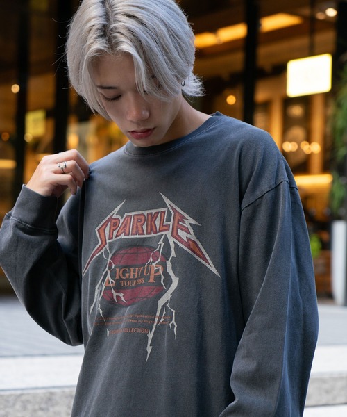 UNIT（NIXON） tシャツ ピグメントプリント ロンT ピグメント加工