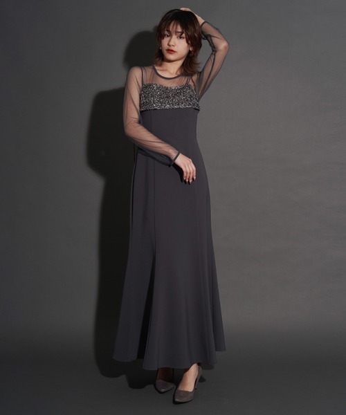 My shawty（マイシャウティー） ドレス 2way glitter bustier dress