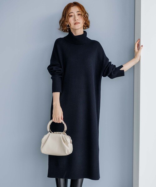 23区（ニジュウサンク） ワンピース 「洗える」ウールカシミヤ