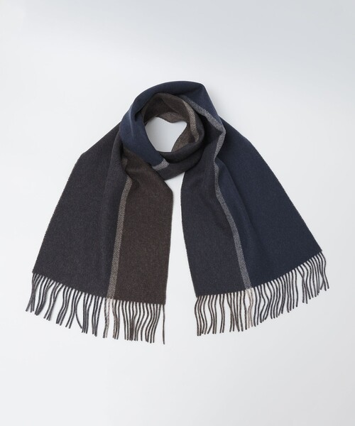 SHIPS（シップス） マフラー SHIPS: カシミヤ ダブルフェイス パネル