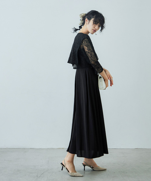 niana（ニアナ） ドレス レースボレロキャミワンピースレイヤード