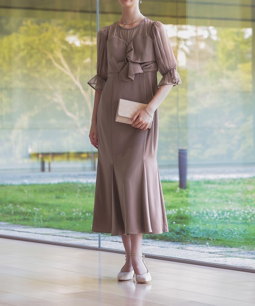 新品✨ドリードール パーティードレス アシンメトリーフリル バルーン