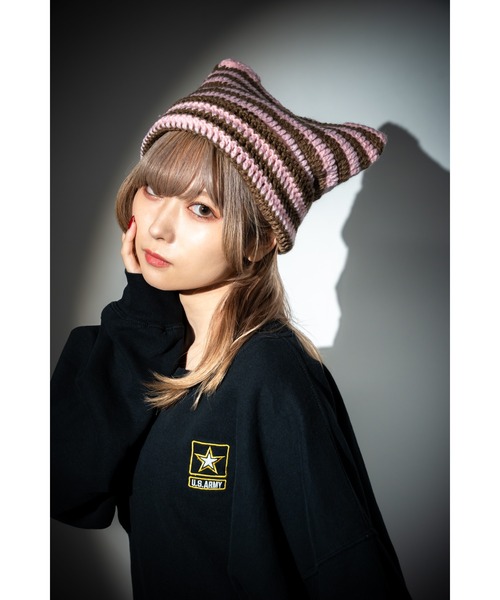 chloma 猫耳 帽子 ビーニー Chica/チカ/ネコ耳ニット帽（ニット