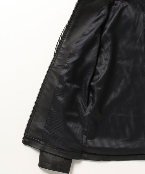 MMMM 革ジャン ライダース ラムレザーシングルライダースジャケット