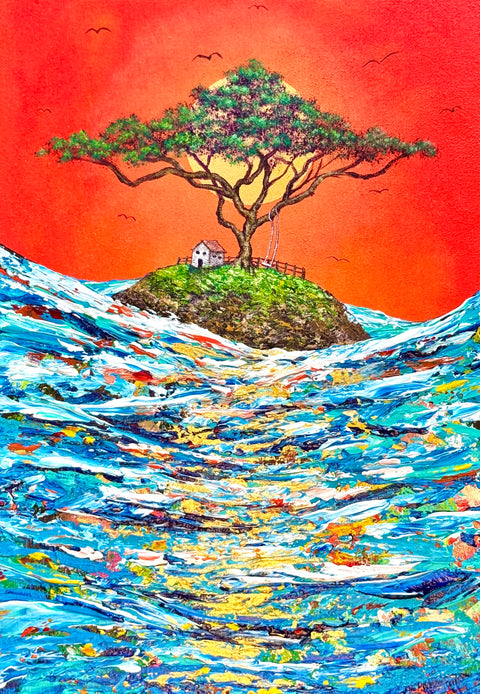 The Stairway of Light on the Lonely Island – ZiNART STORE