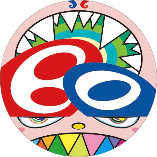 村上隆氏直筆サイン入り限定ポスター オレたち、四角い、ひょうきん族