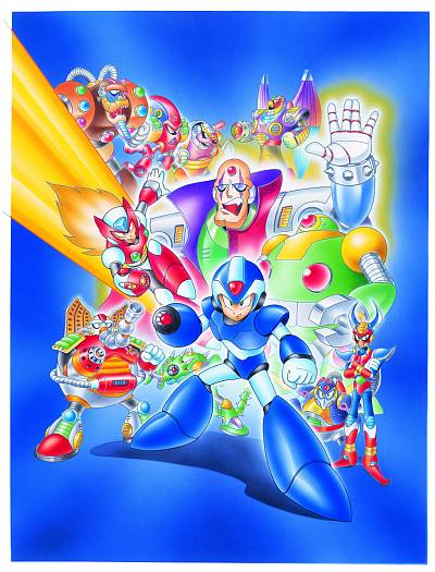 ロックマンX 25周年記念 額装グラフィックアート 受注生産品 イー