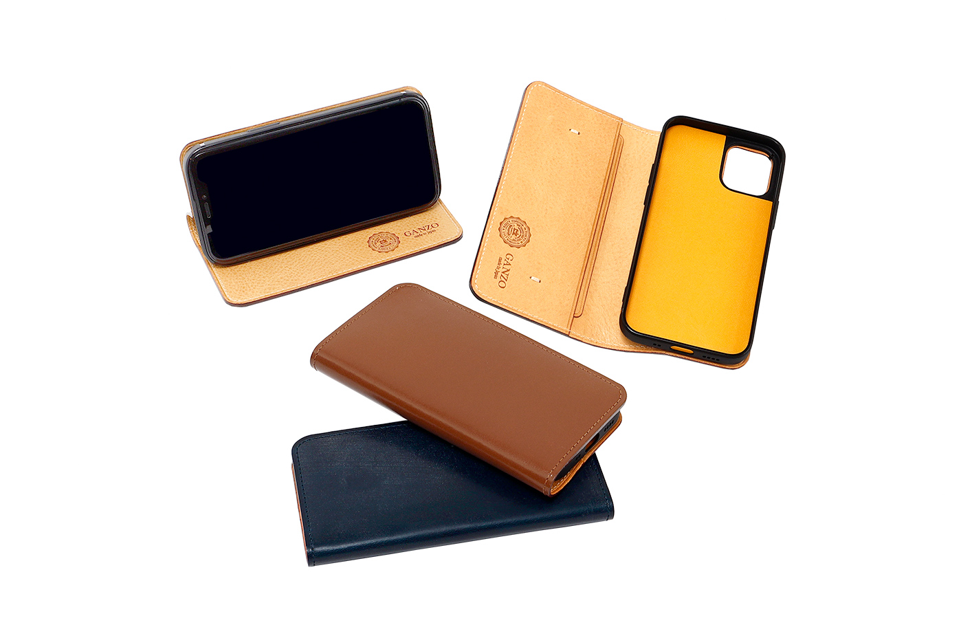 本革 スマホケース 本革 スマホケース GANZO ガンゾ iphone13 mini