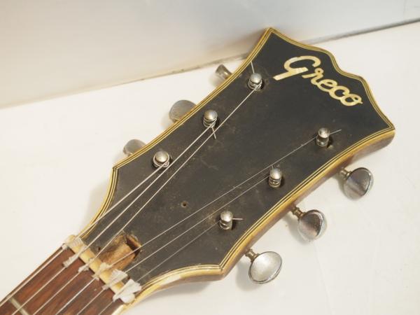 Greco EG-135 ブラック フルアコ 1960年代 サビと埃まみれの1960年代