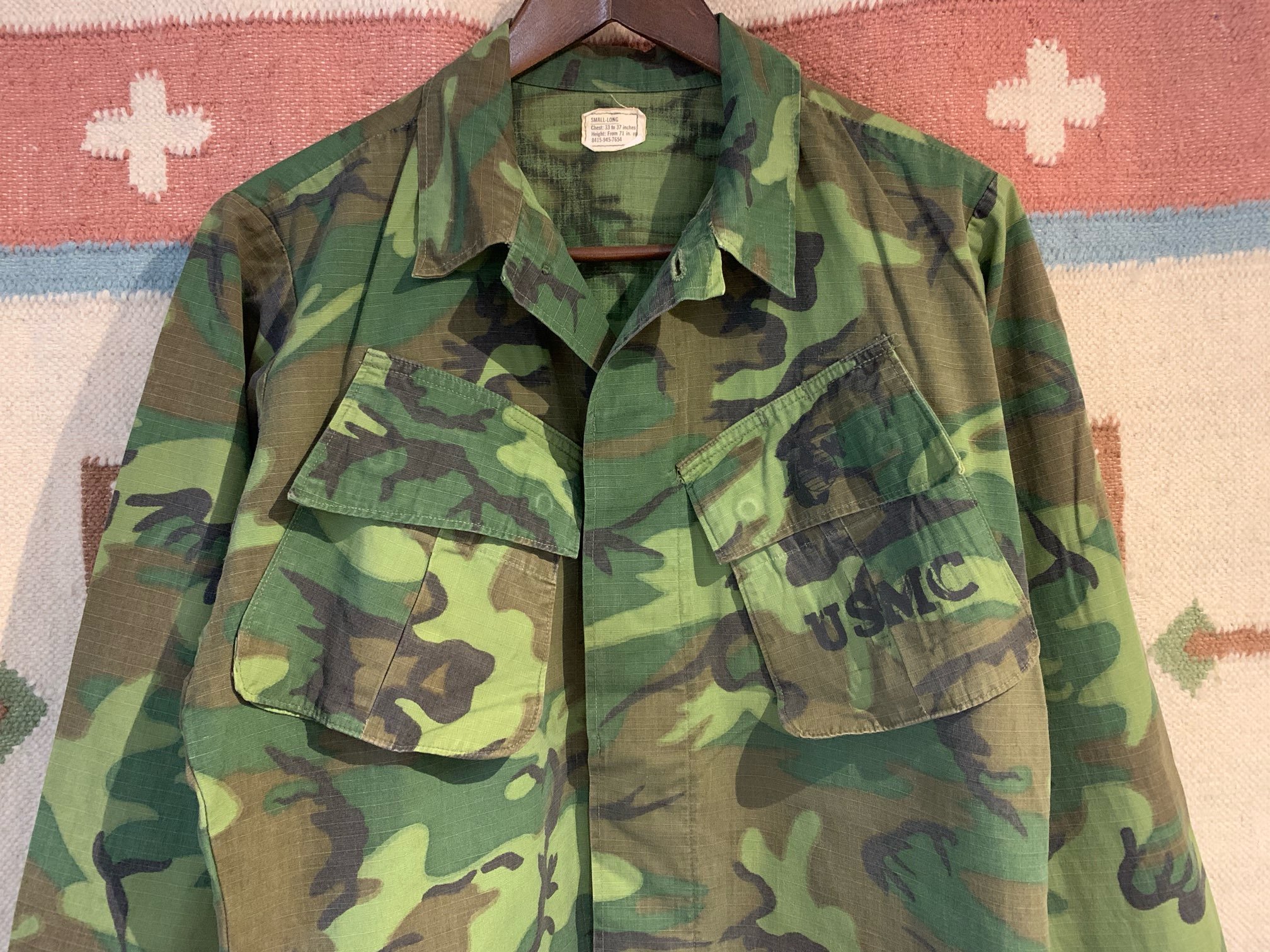 米軍実物放出品4thジャングルファティーグジャケットS-S