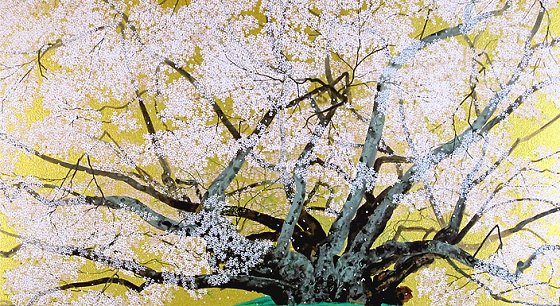 中島千波「素桜神社の神代桜」 絵画 販売 買取 | 東京 自由が丘にある