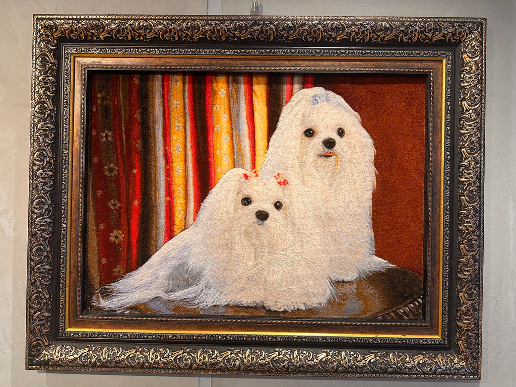 ペルシャ絨毯 手織り絵画絨毯 鑑定書付き フレーム付き ペルシャ絨毯