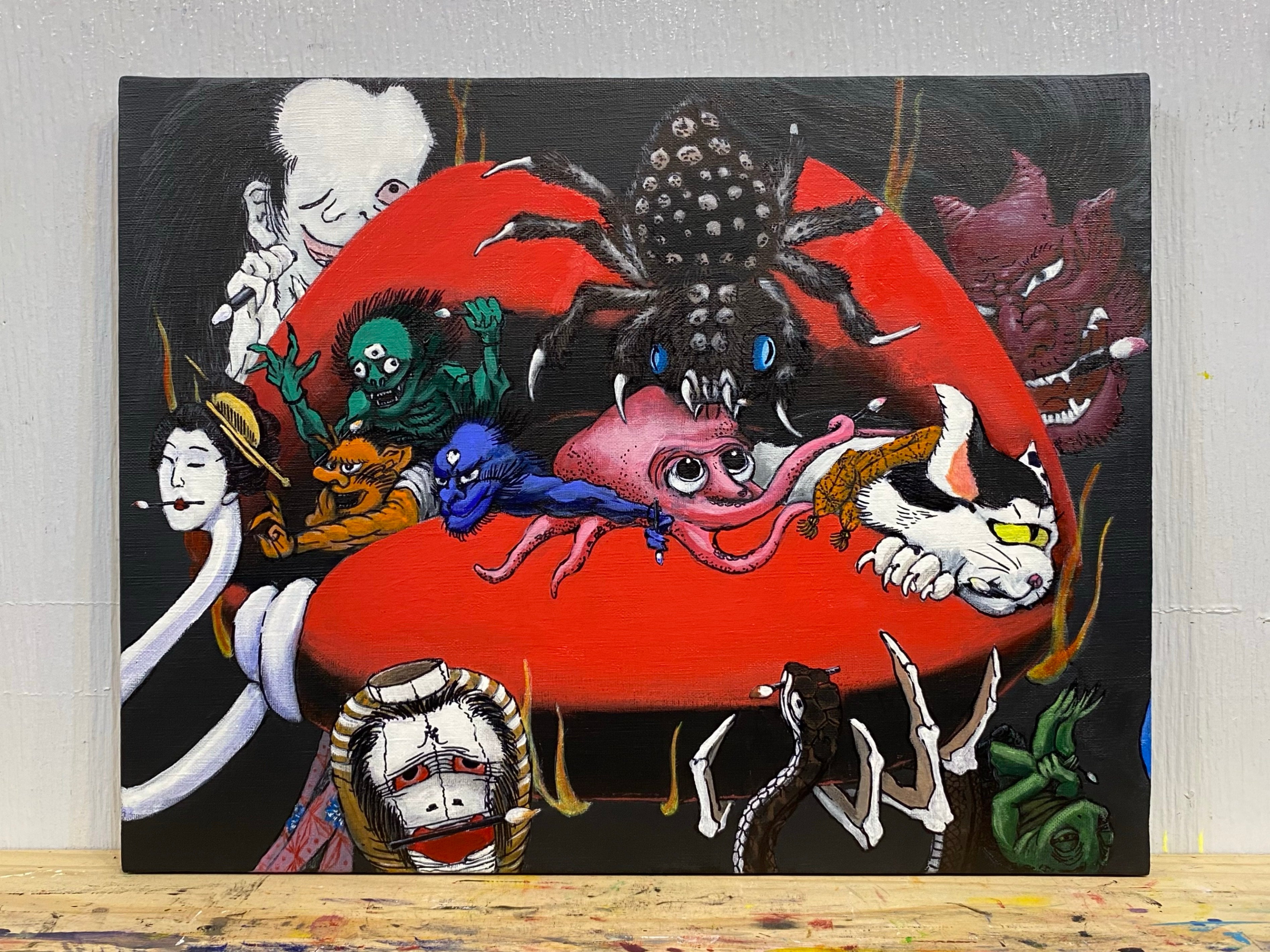 Randy TAKAHASHI 卍百鬼夜行卍 – ガラリ 北斎館 Garari Hokusai Museum