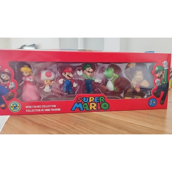 Qoo10] 6個セット スーパーマリオ フィギュア