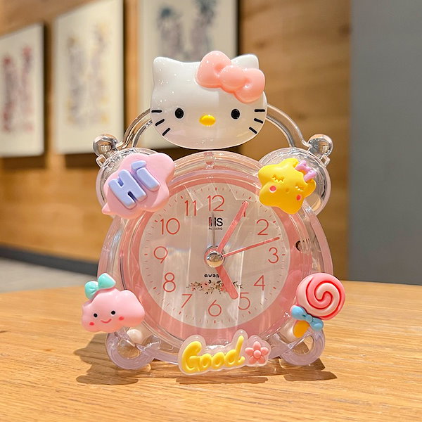 昭和レトロシチズンハローキティの目覚まし時計 ハローキティー
