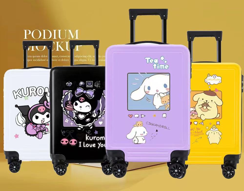 Kuromi キャリーケース ピンク ハローキティ スーツケース ピンク」の