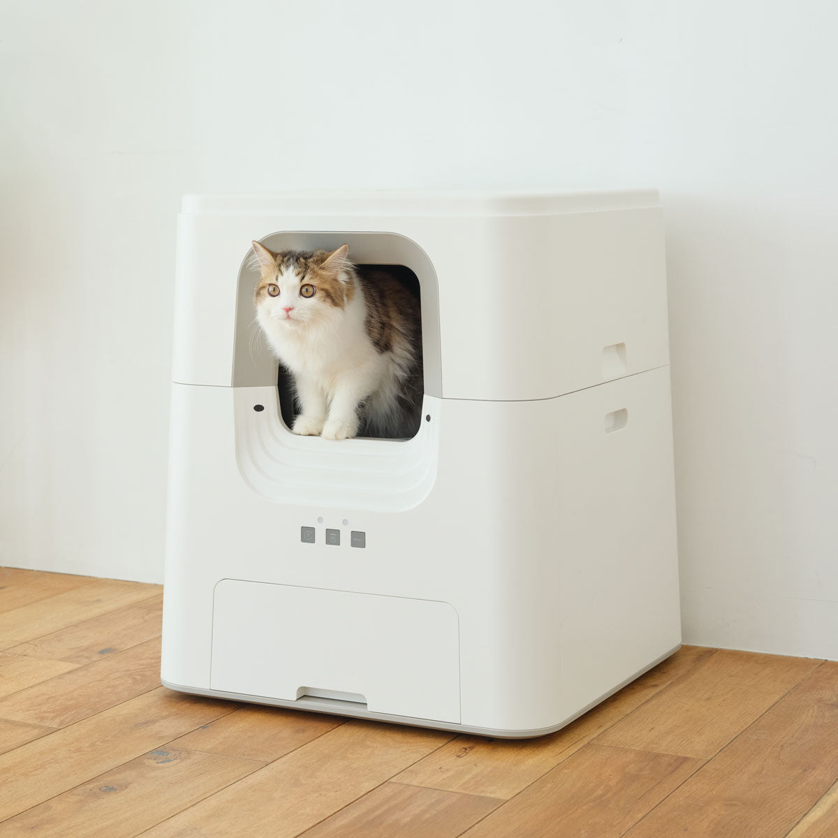 ENEVA 全自動式 猫 トイレ UV除菌機能 スタイリッシュ インテリア 全
