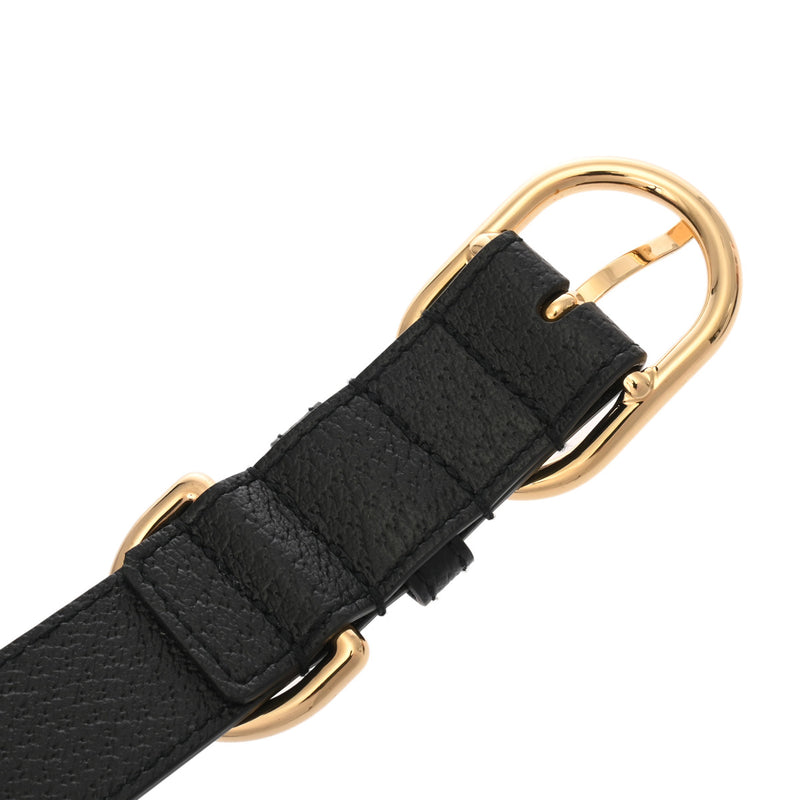 グッチ ラージ/エクストララージ ペット カラー 犬用首輪 ブラック