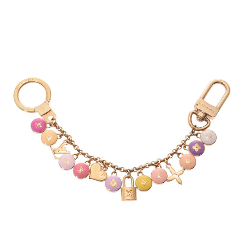 美品！ルイヴィトン マルチカラー ビジュー グルロ鈴 ストラップ