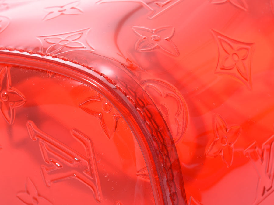 ルイヴィトン キーポルバンドリエール50 ヴァージル 赤 クリア M53274