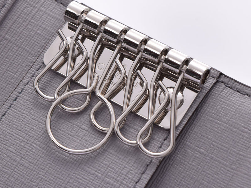 新品未使用 現行 GUCCI キーケース キーリング 6連 レザー 箱保存袋