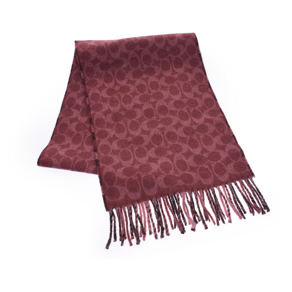 コーチチェック柄 ピンク/黒 レディース マフラー F76390 COACH – 銀蔵