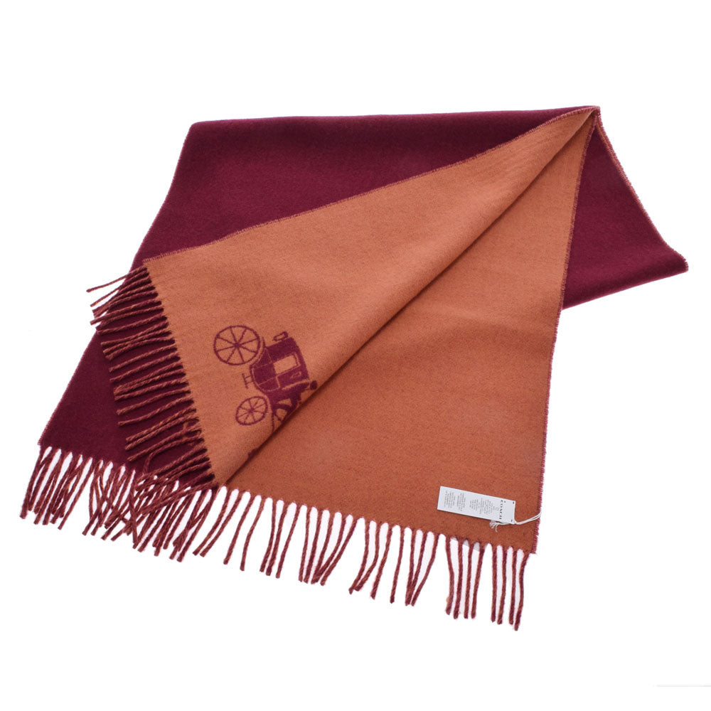 コーチ馬車柄 オーバーサイズ 大判タイプ アウトレット チェリー ユニ