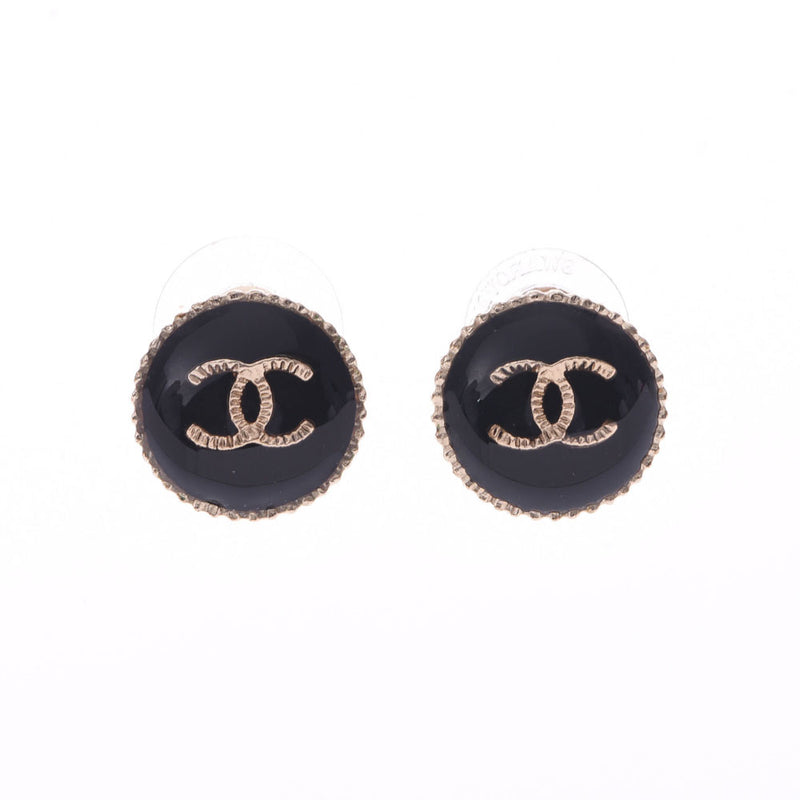 CHANEL スタッドピアス 黒 シャネル♡ ココマーク ヴィンテージ
