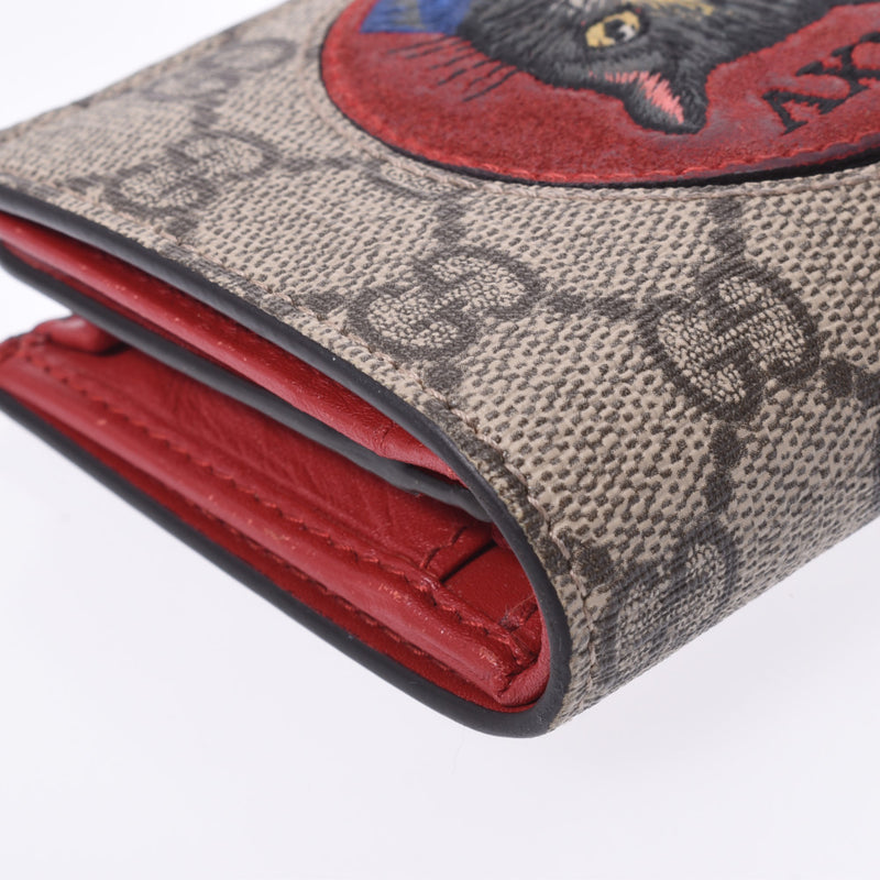 グッチGGスプリーム ミスティックキャット コンパクトウォレット